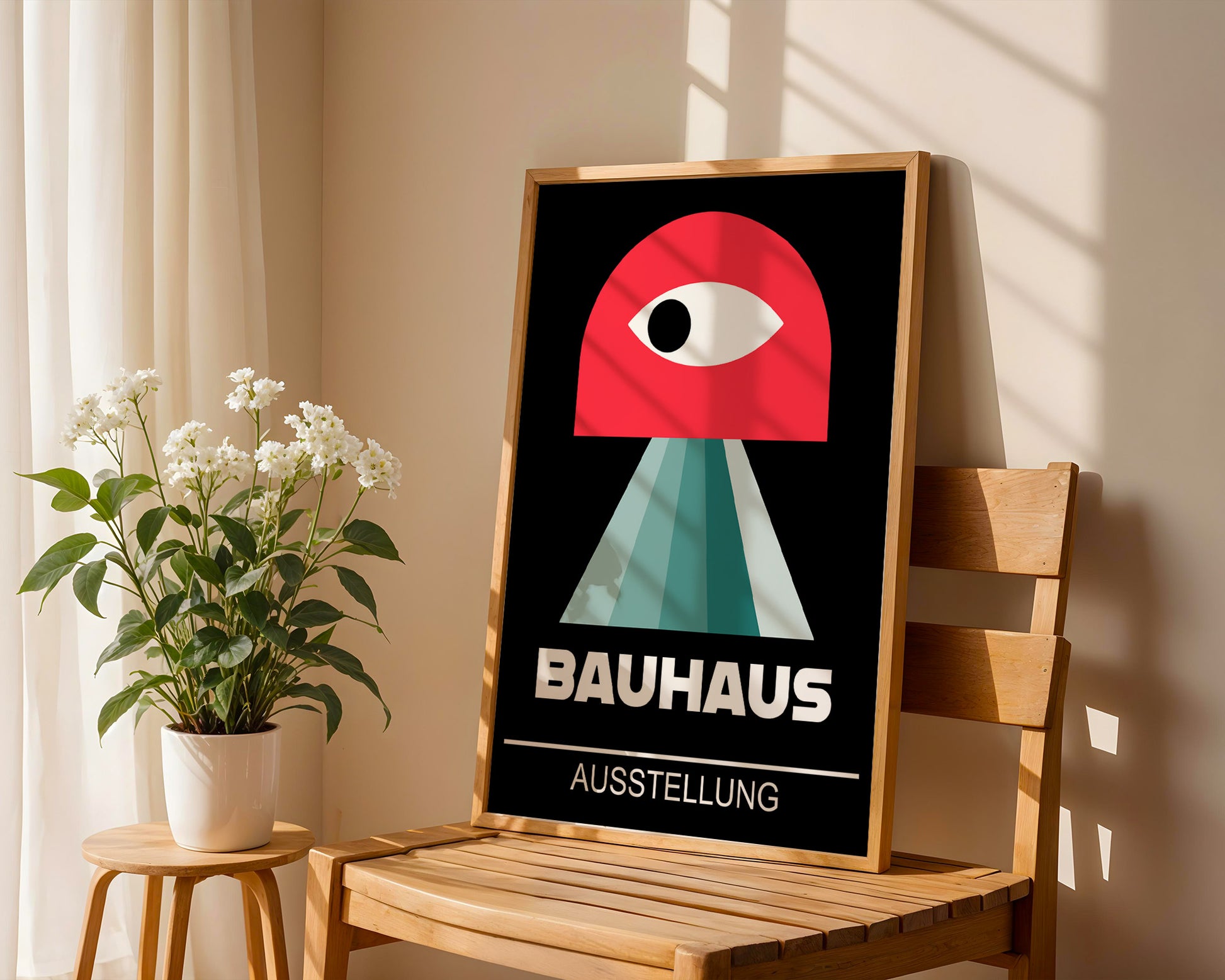 Abstract Geometric Eye Bauhaus Poster A79 - GroovyGrove