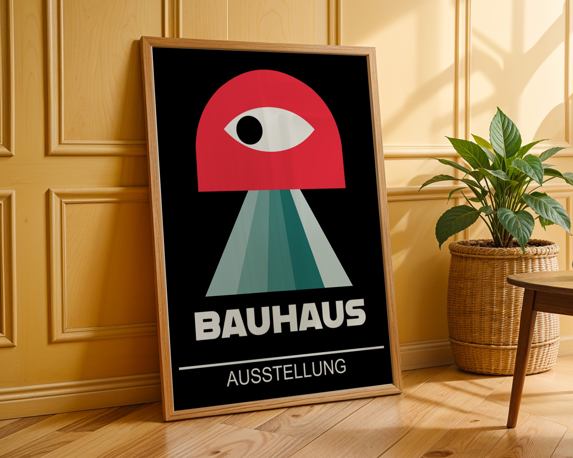 Abstract Geometric Eye Bauhaus Poster A79 - GroovyGrove