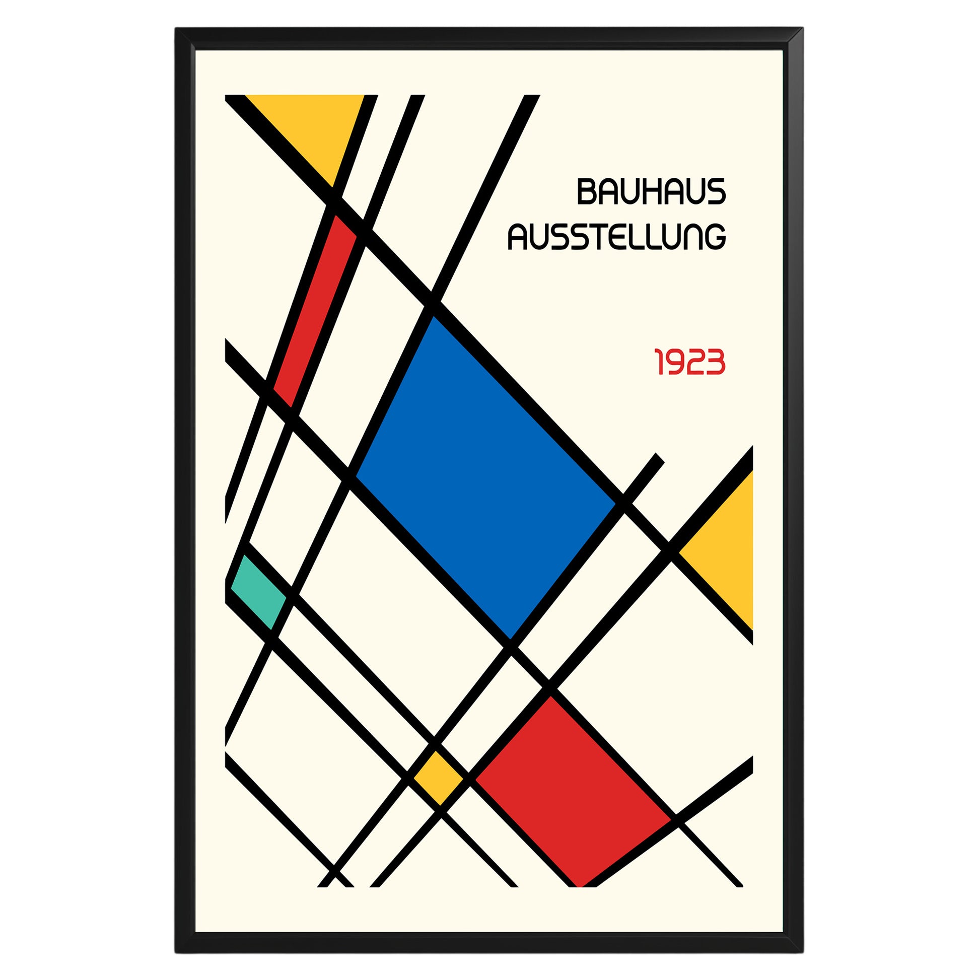 Bauhaus Colorful Geometric Poster A7 - GroovyGrove