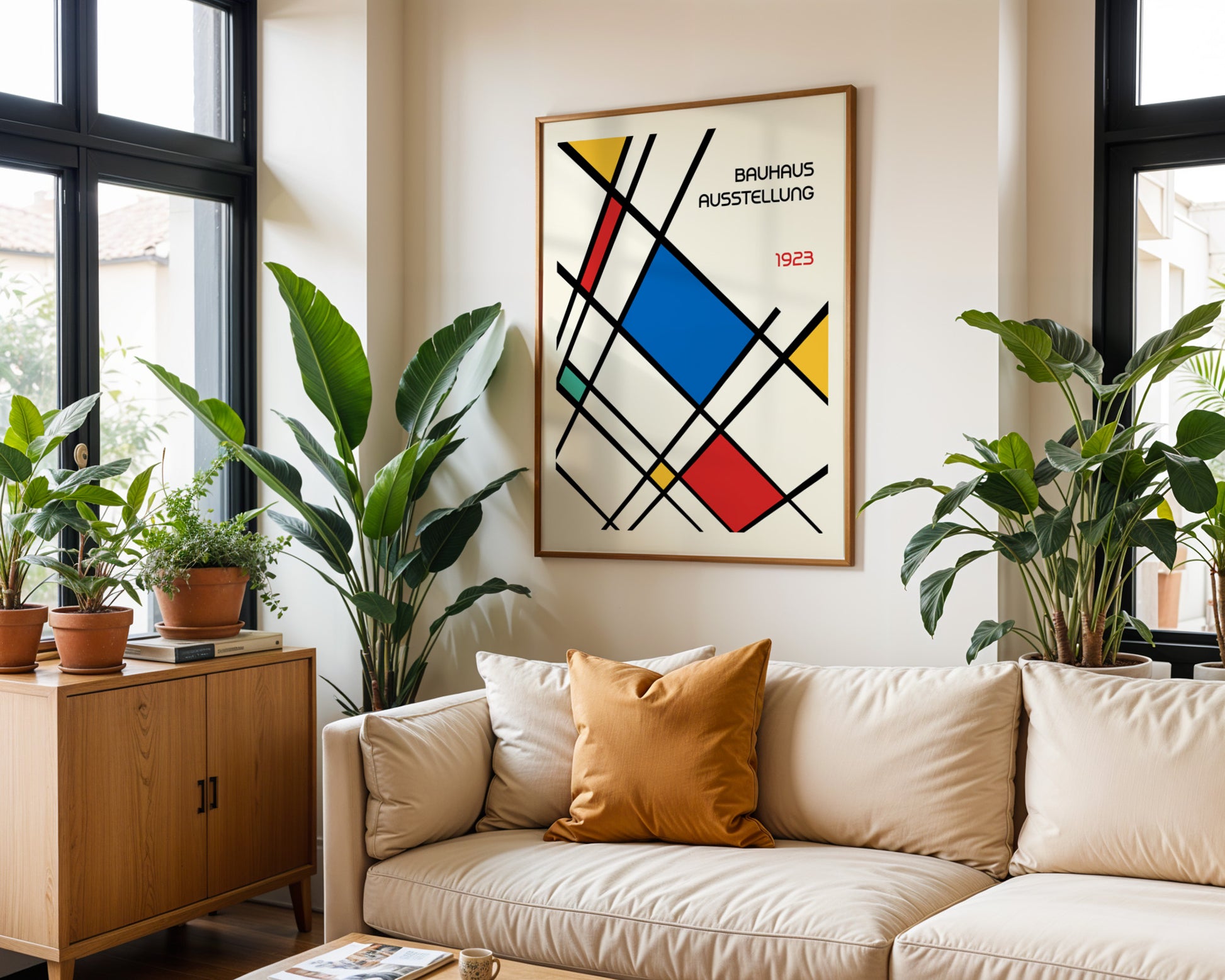 Bauhaus Colorful Geometric Poster A7 - GroovyGrove