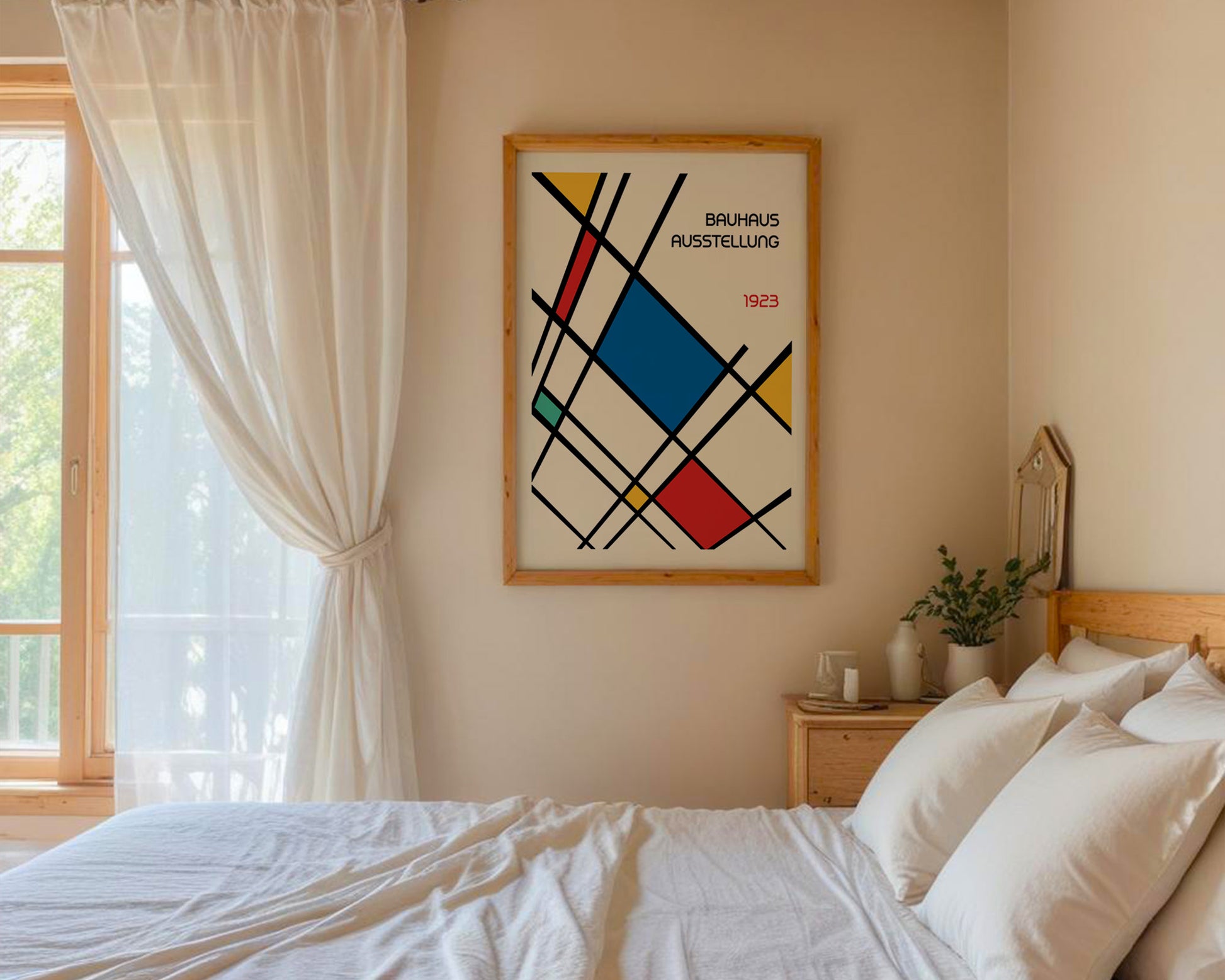 Bauhaus Colorful Geometric Poster A7 - GroovyGrove