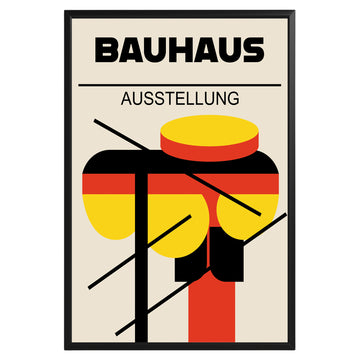 Multicolor Abstract Geometric Bauhaus Poster A80 - GroovyGrove