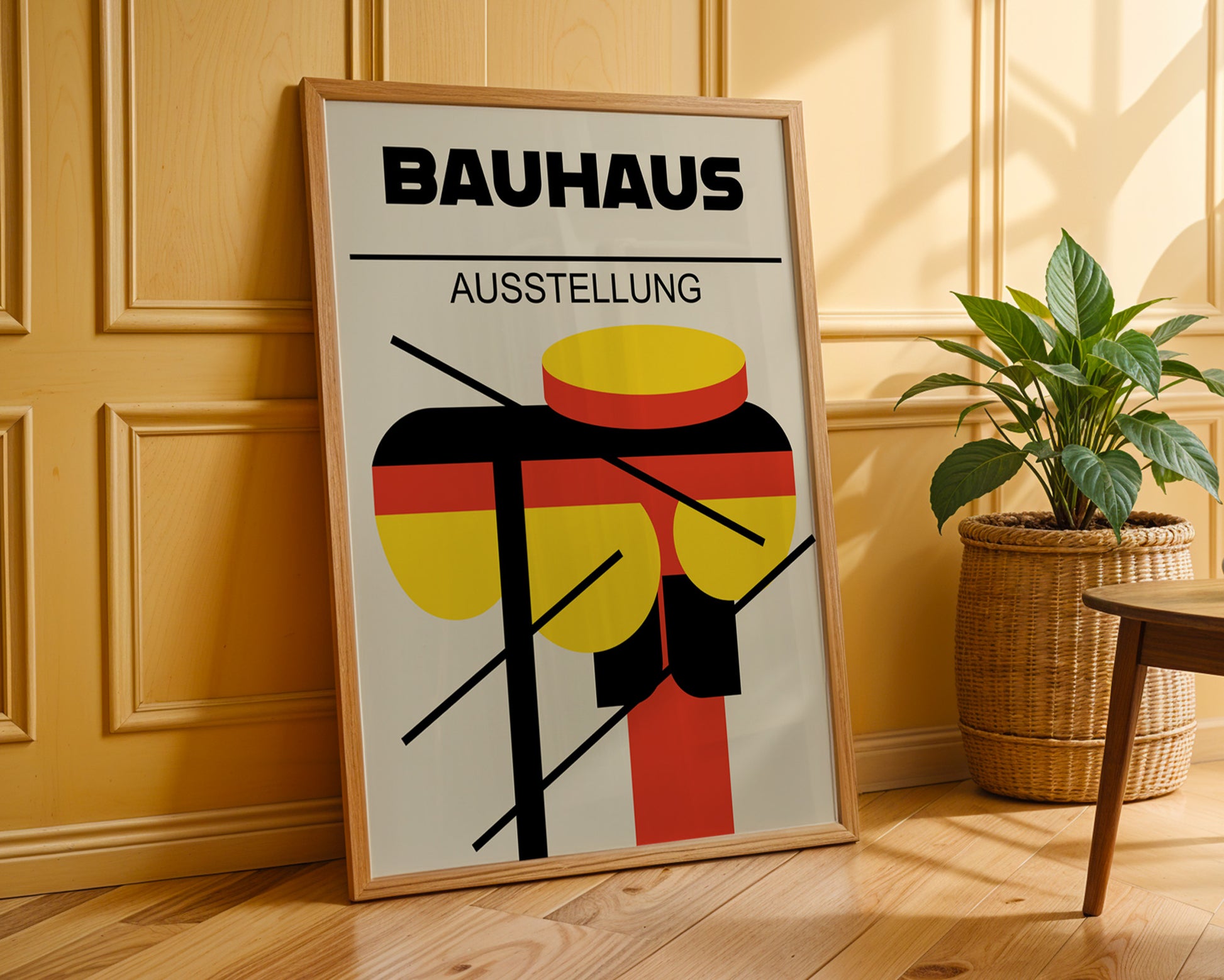 Multicolor Abstract Geometric Bauhaus Poster A80 - GroovyGrove