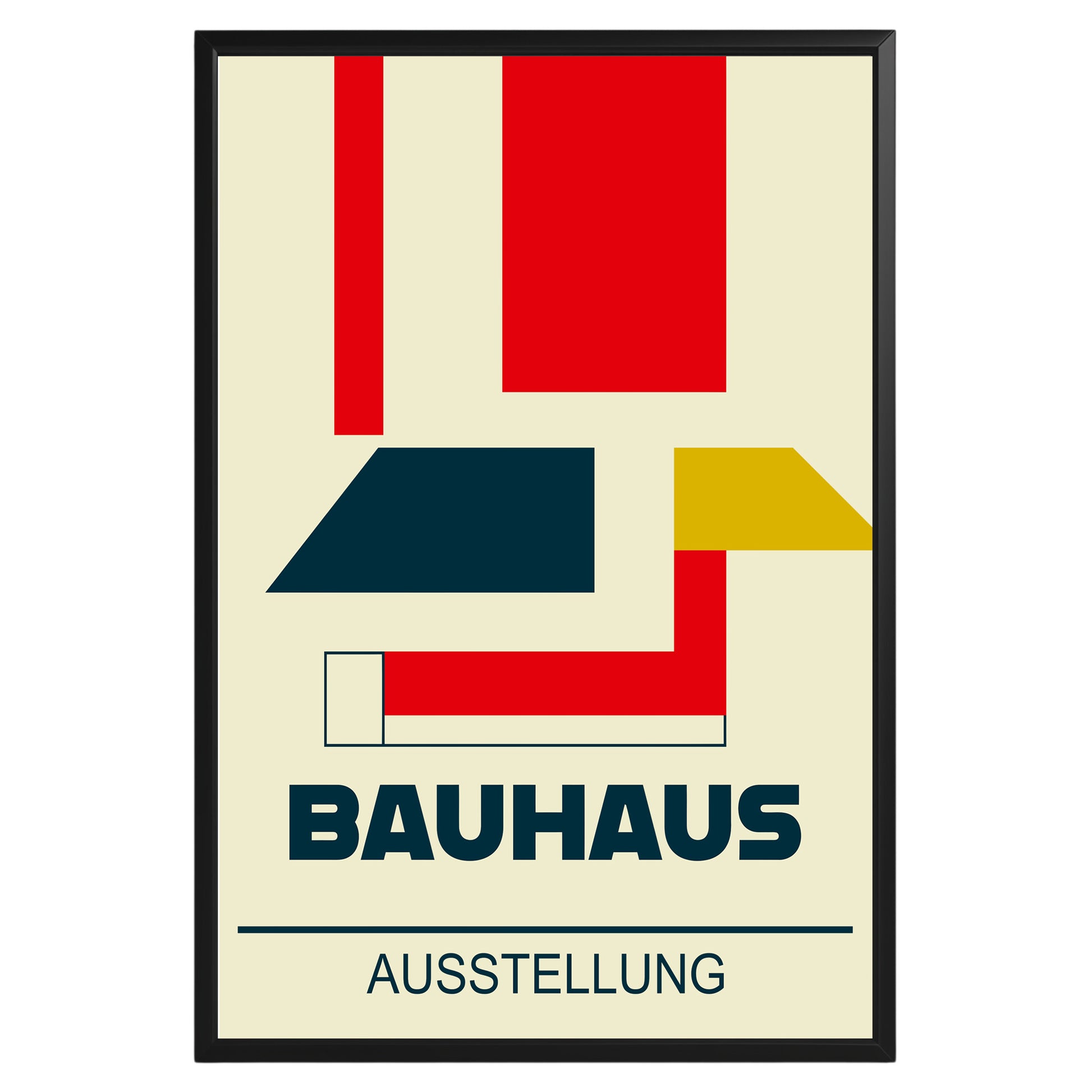 Multicolor Abstract Geometric Bauhaus Poster A82 - GroovyGrove