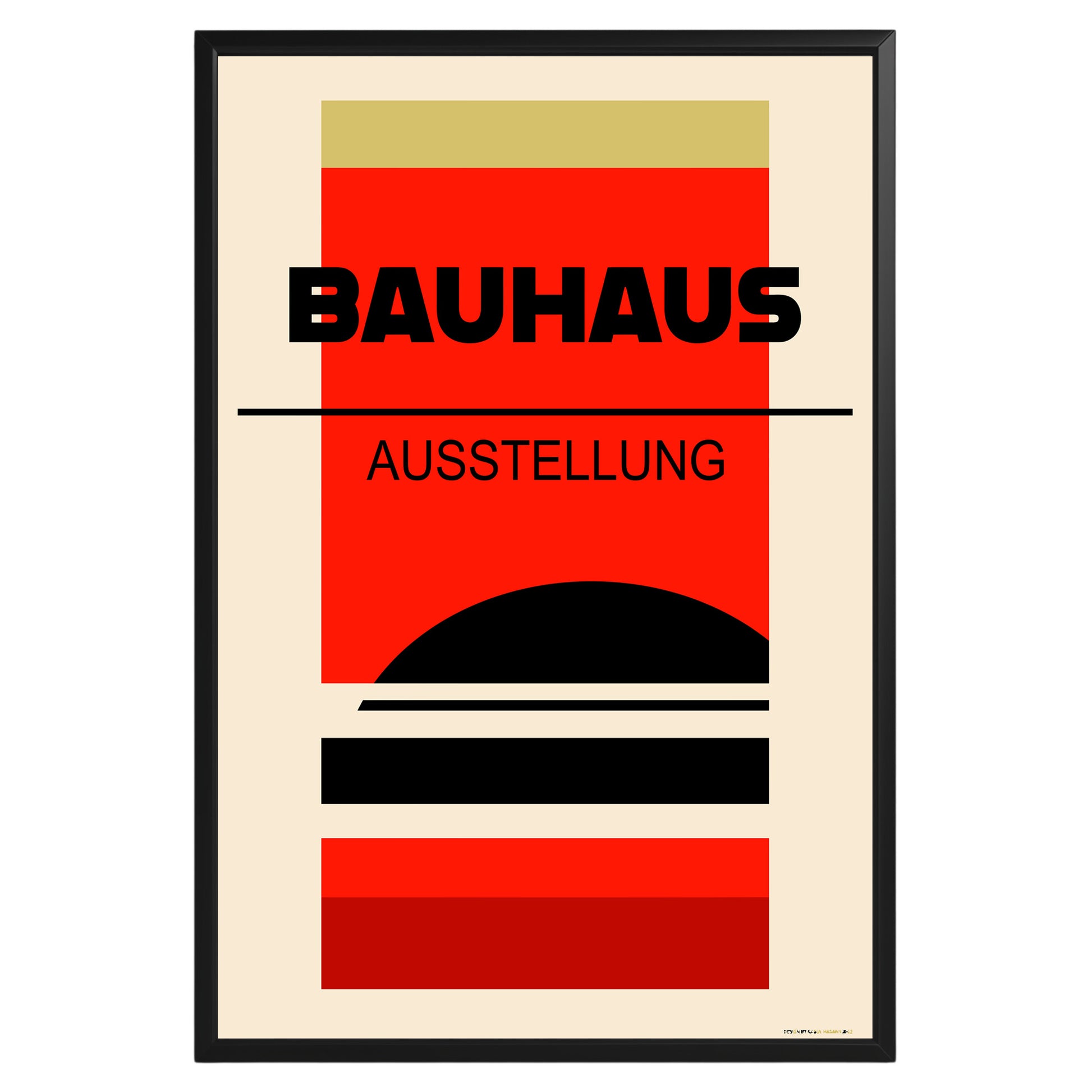 Multicolor Abstract Geometric Bauhaus Poster A83 - GroovyGrove