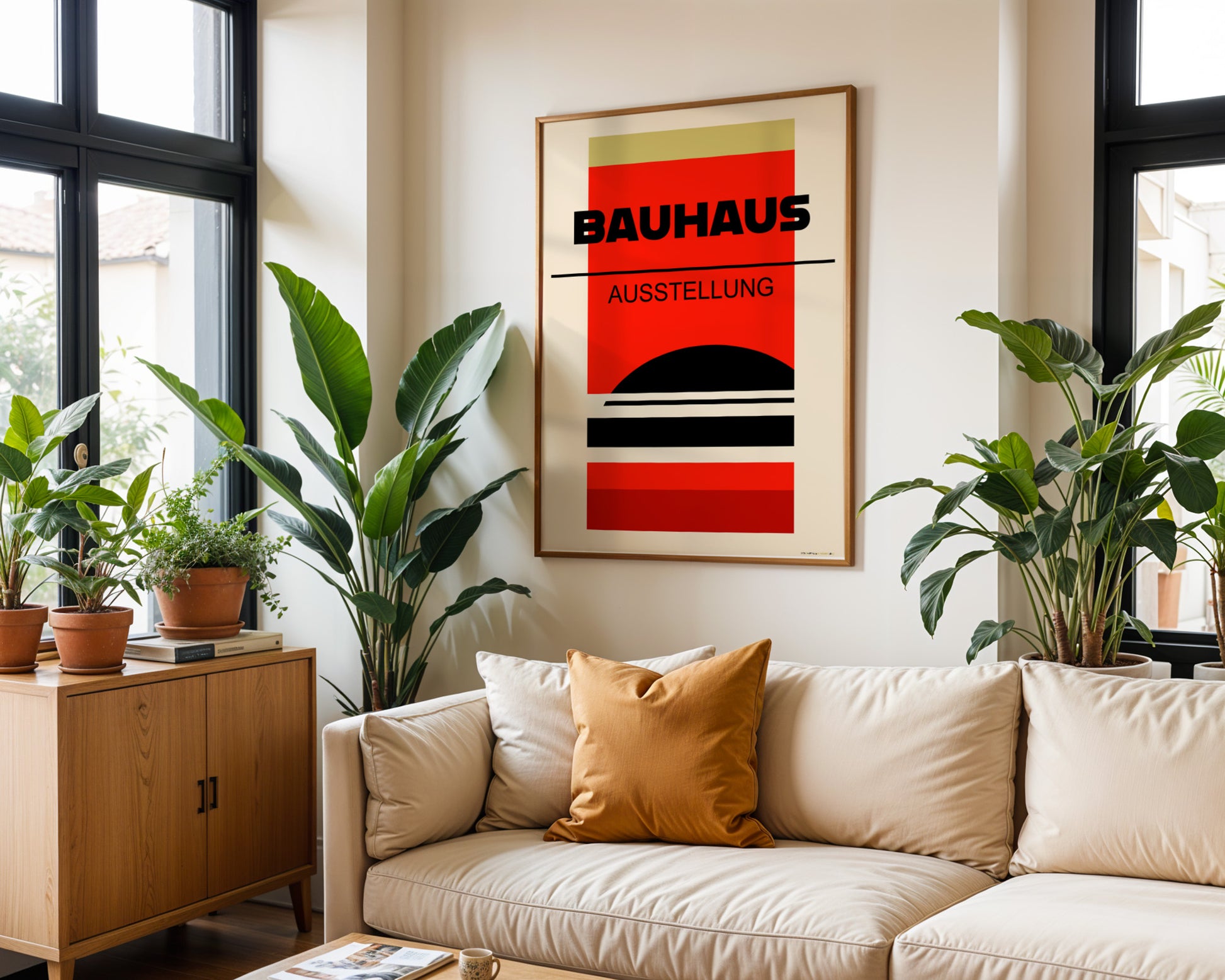 Multicolor Abstract Geometric Bauhaus Poster A83 - GroovyGrove