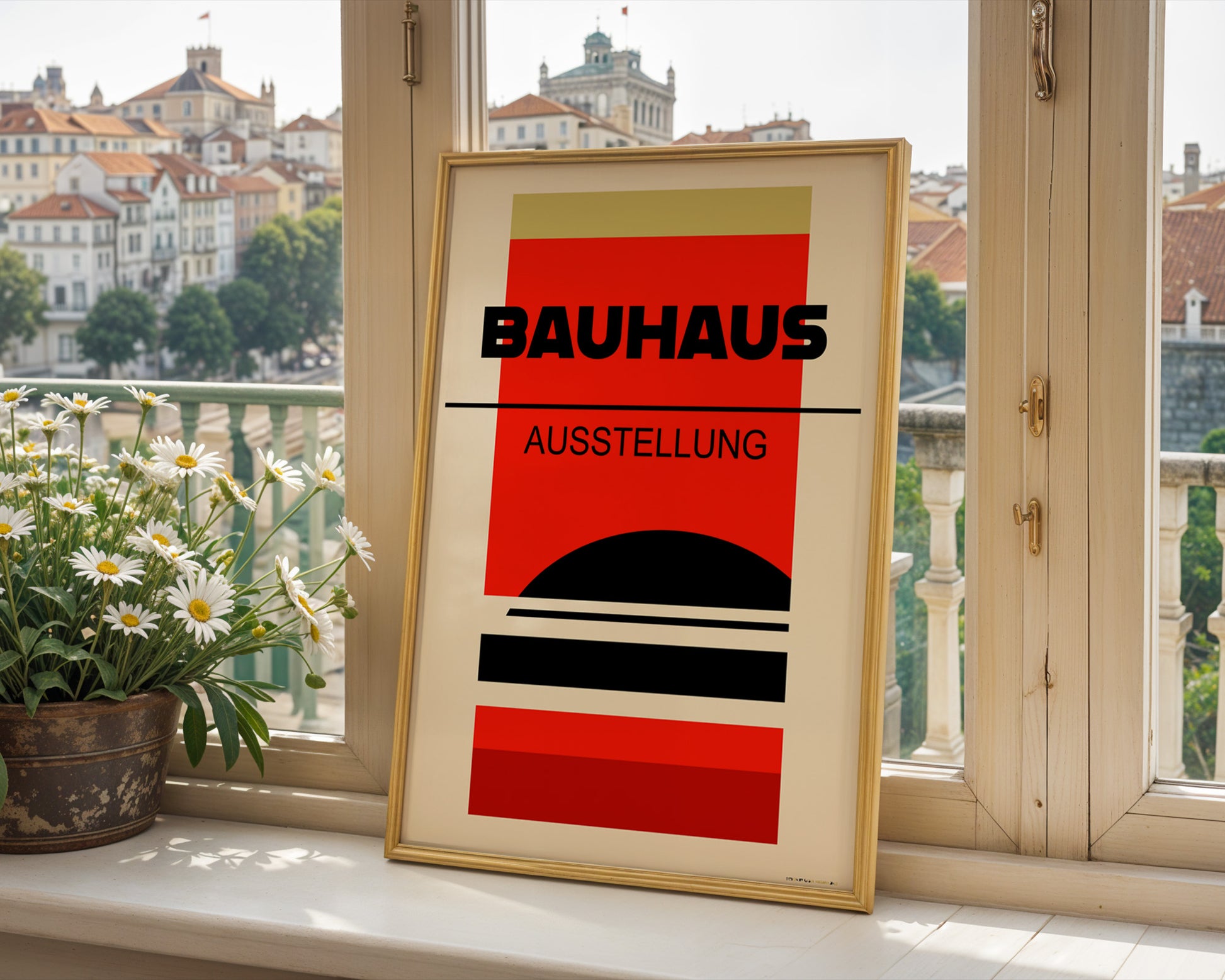 Multicolor Abstract Geometric Bauhaus Poster A83 - GroovyGrove