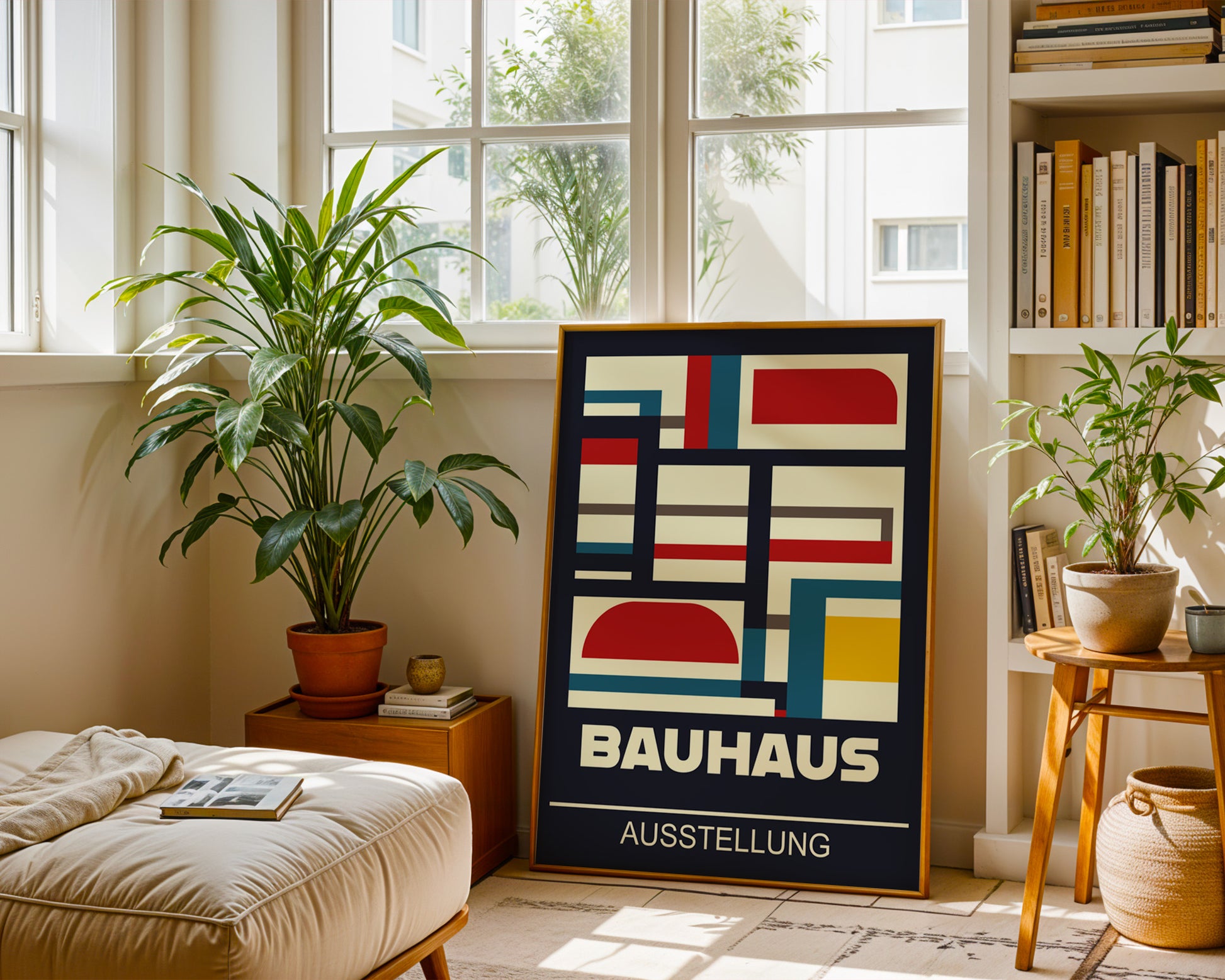 Multicolor Abstract Geometric Bauhaus Poster A84 - GroovyGrove