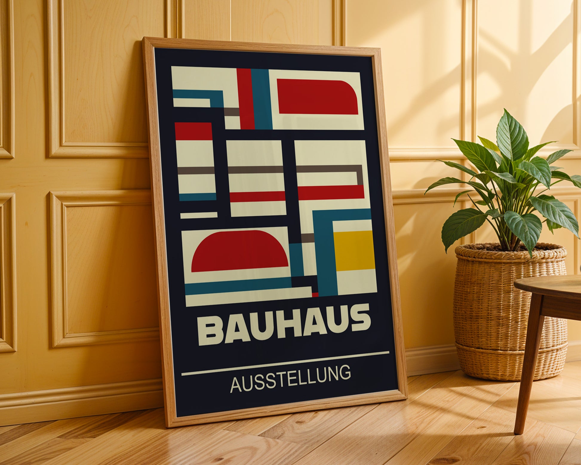 Multicolor Abstract Geometric Bauhaus Poster A84 - GroovyGrove