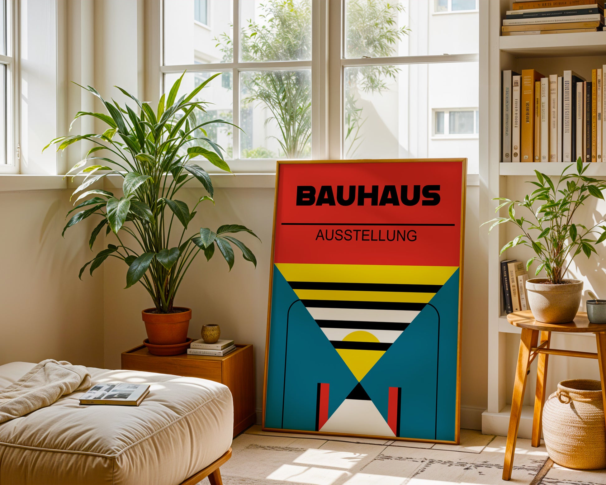 Multicolor Abstract Geometric Bauhaus Poster A85 - GroovyGrove