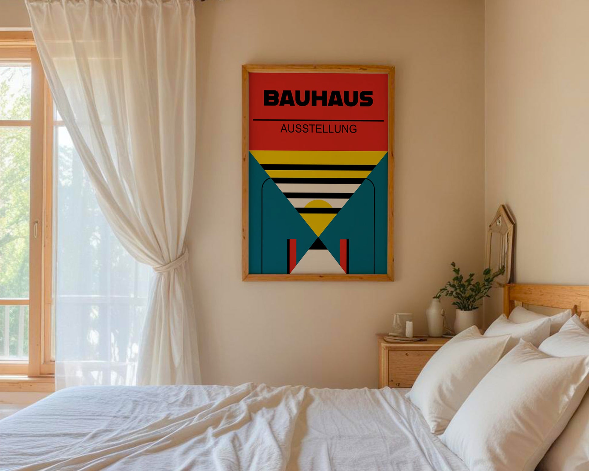 Multicolor Abstract Geometric Bauhaus Poster A85 - GroovyGrove