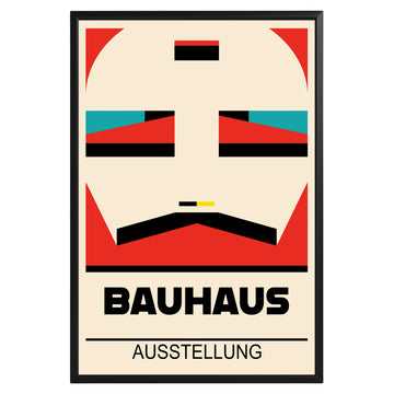 Abstract Geometric Face Bauhaus Poster A87 - GroovyGrove