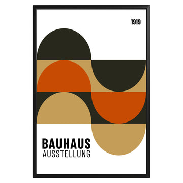 Multicolor Semi Circles Bauhaus Poster A88 - GroovyGrove