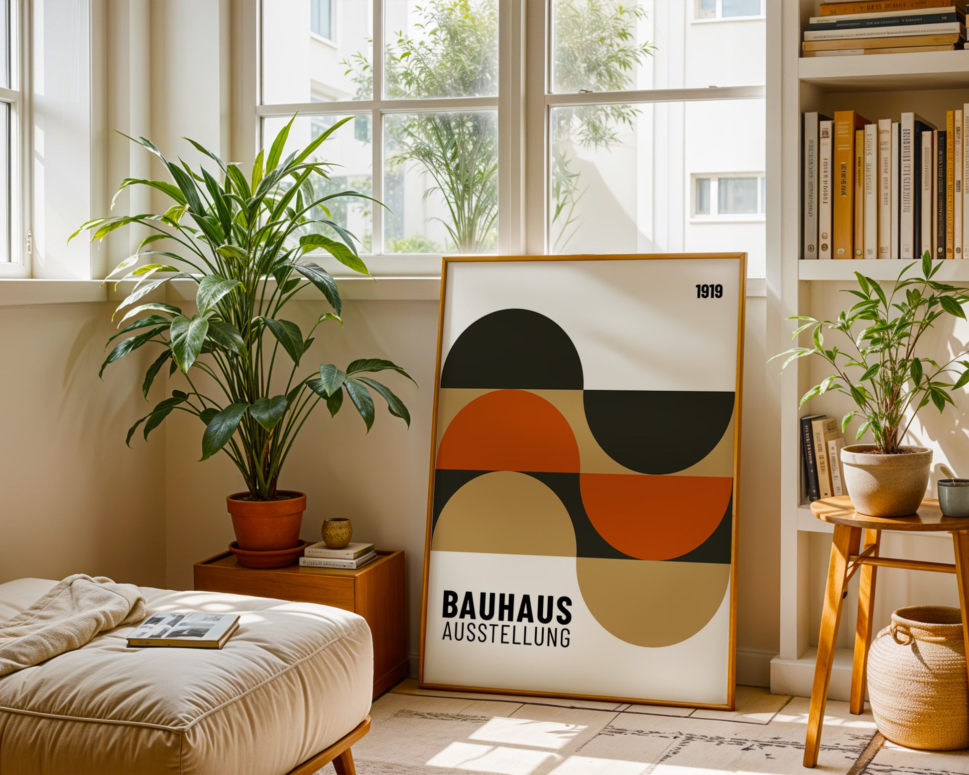 Multicolor Semi Circles Bauhaus Poster A88 - GroovyGrove