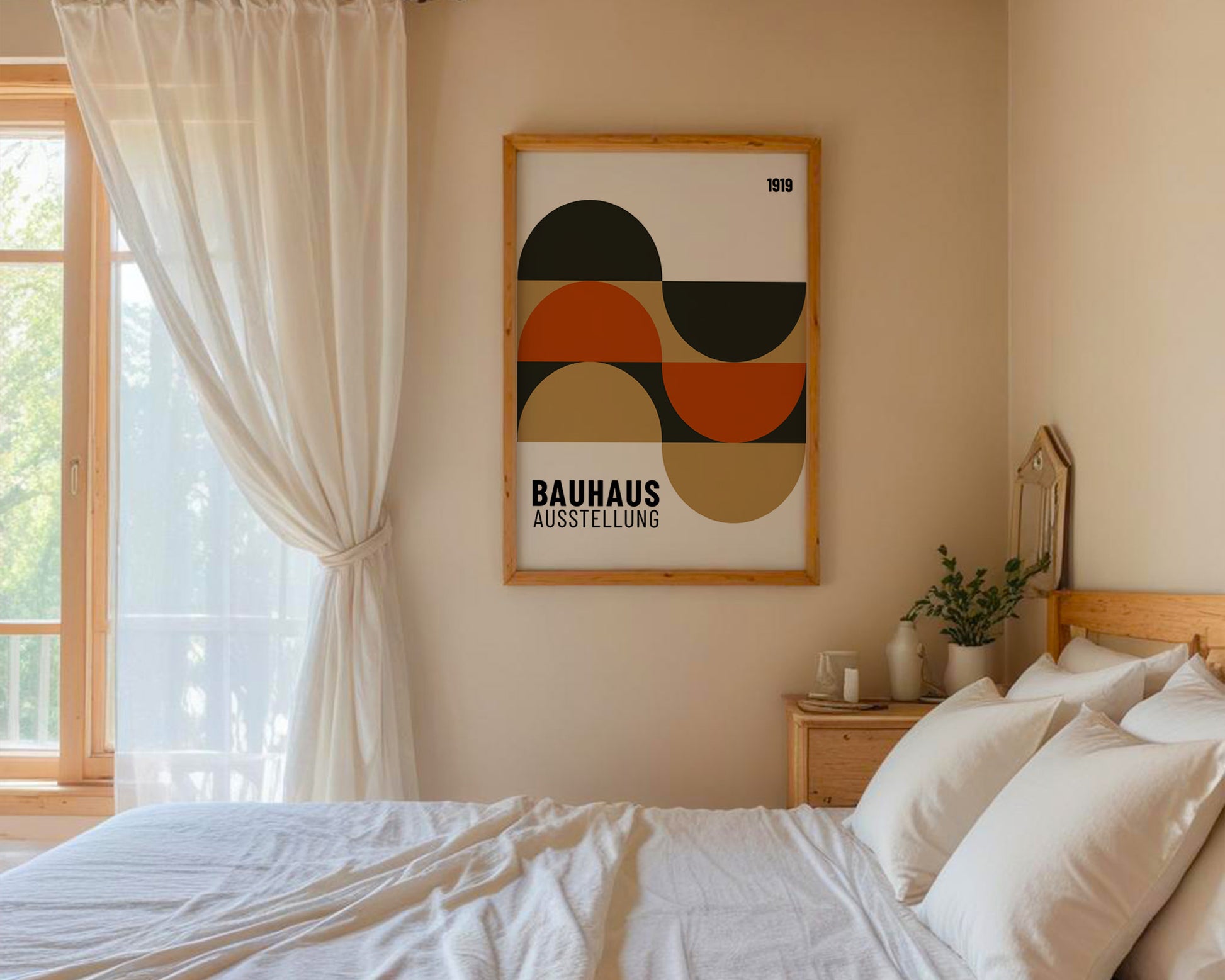 Multicolor Semi Circles Bauhaus Poster A88 - GroovyGrove