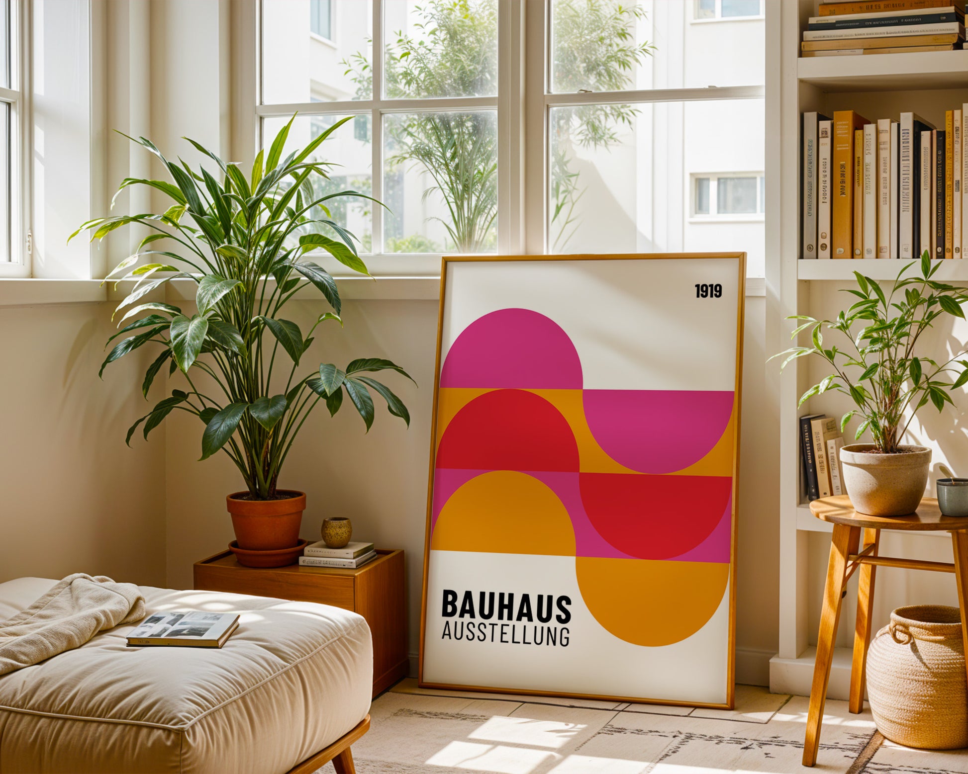 Multicolor Semi Circles Bauhaus Poster A89 - GroovyGrove