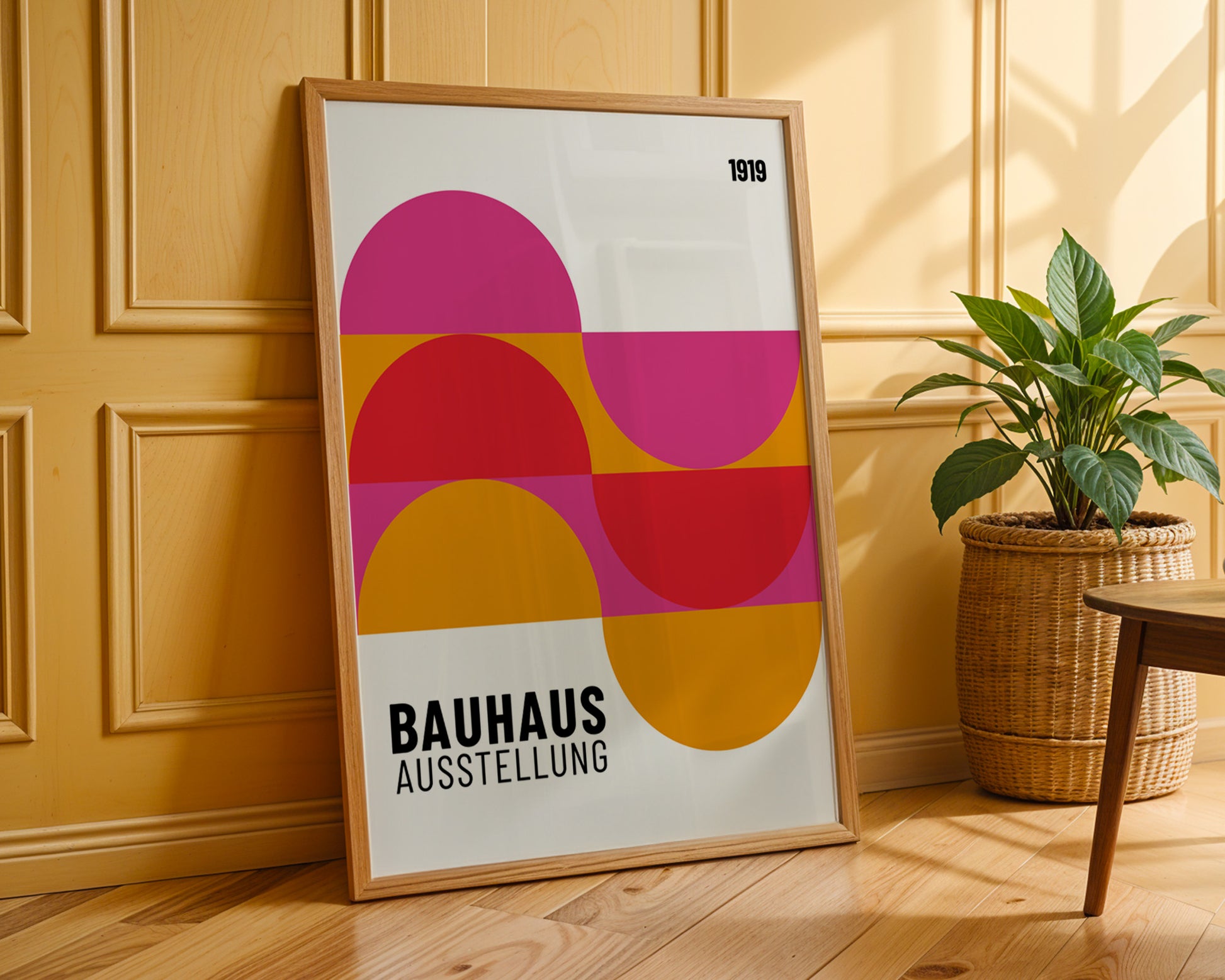 Multicolor Semi Circles Bauhaus Poster A89 - GroovyGrove