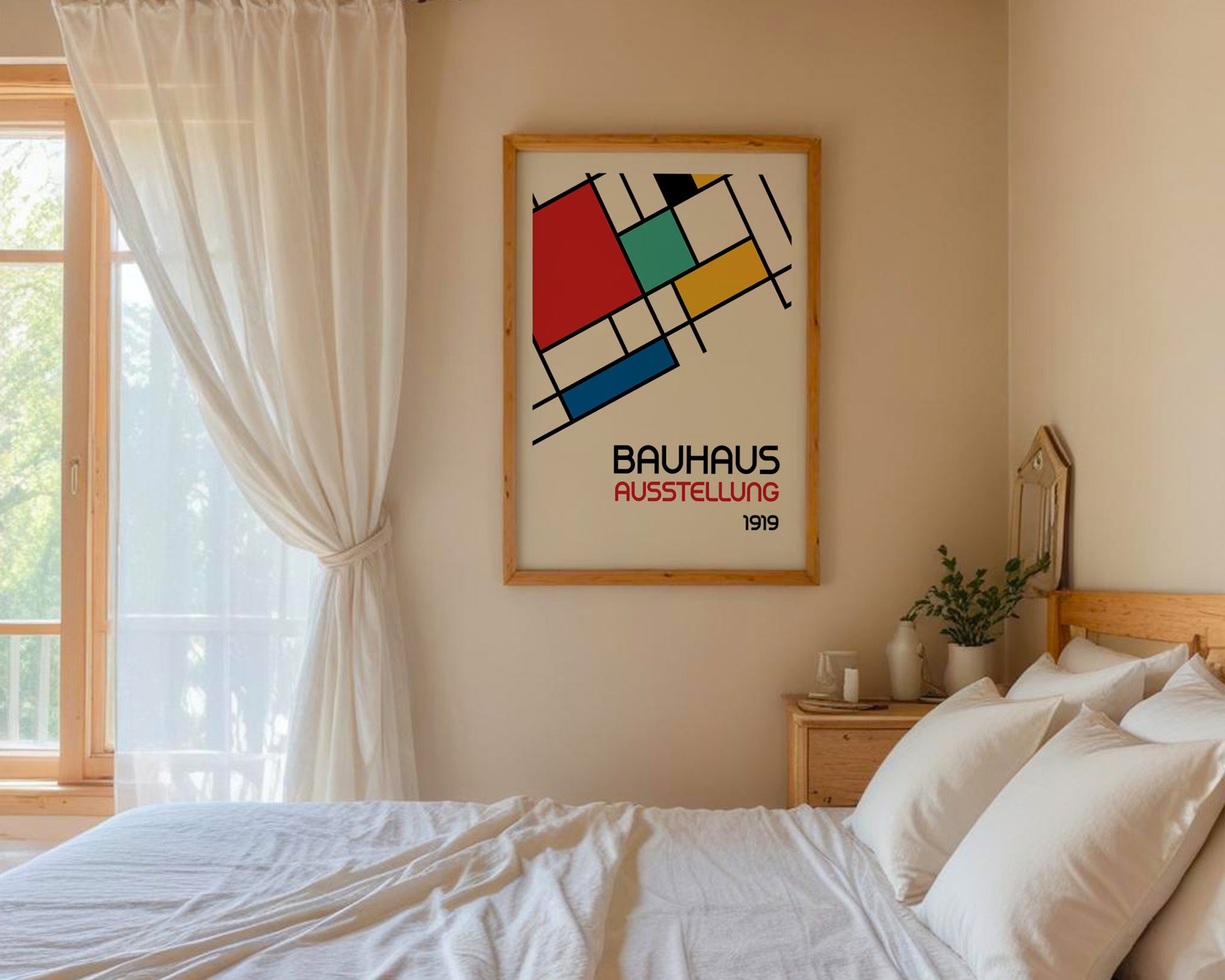 Bauhaus Colorful Geometric Poster A8 - GroovyGrove