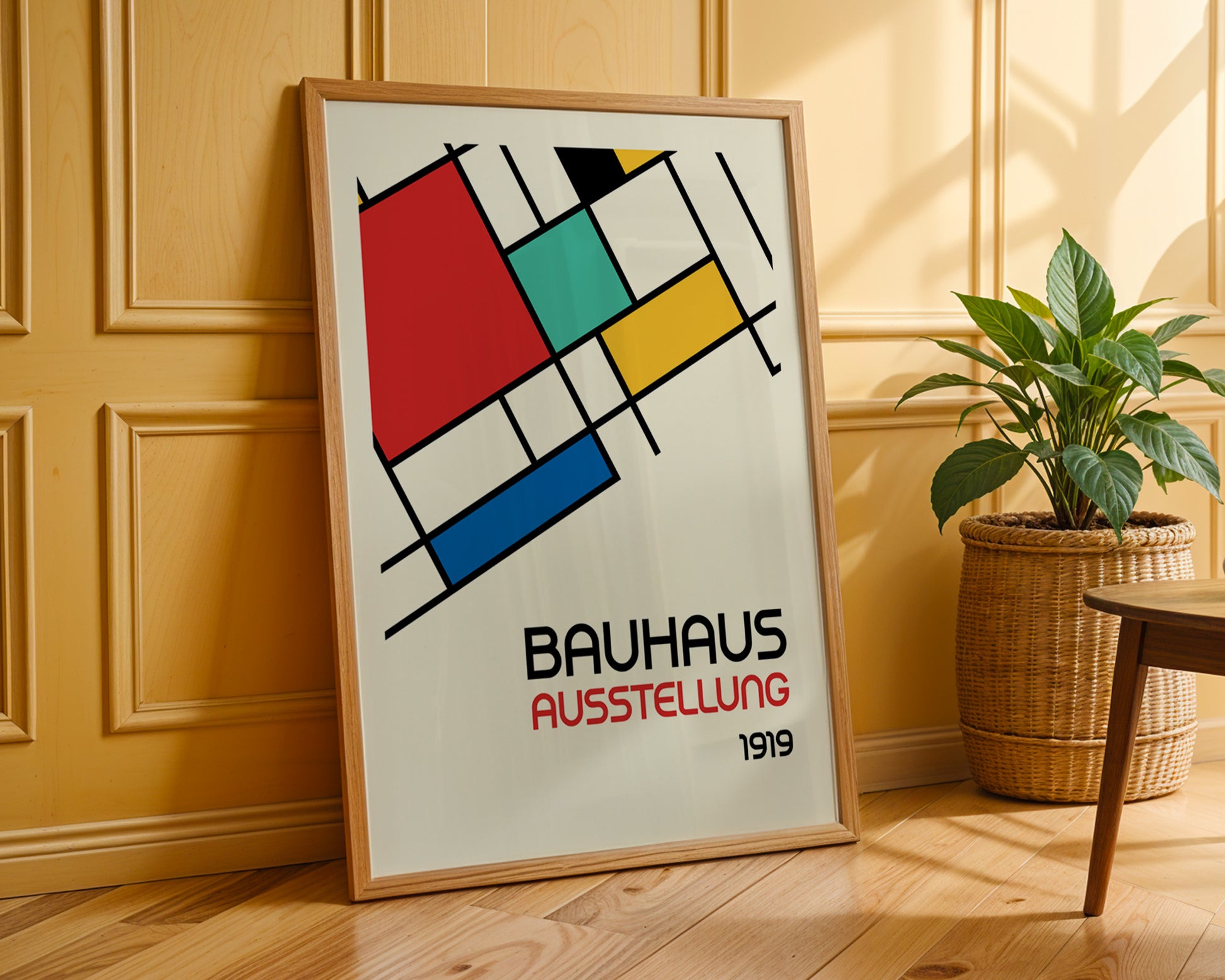 Bauhaus Colorful Geometric Poster A8 - GroovyGrove