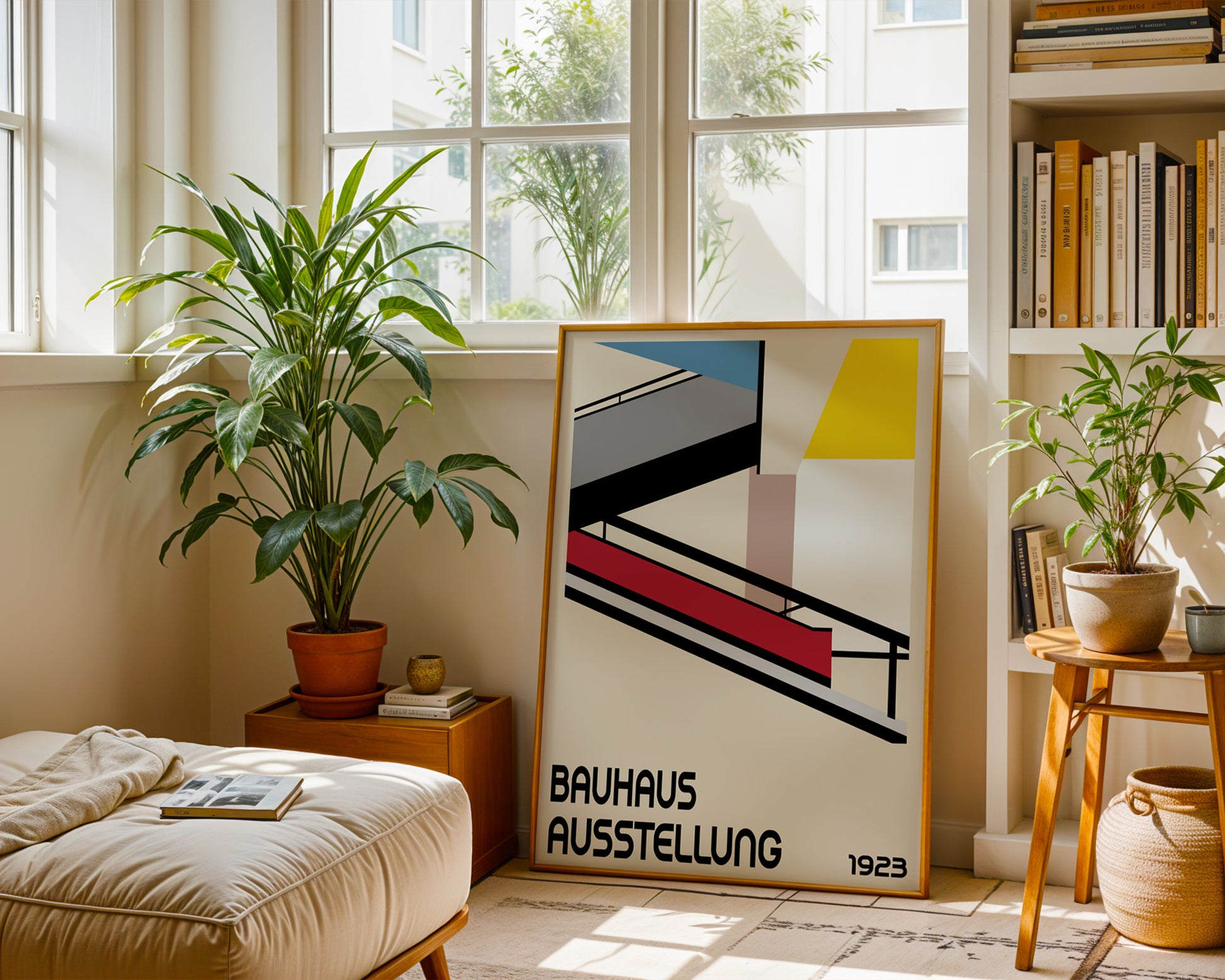 Geometric Staircase Bauhaus Poster A91 - GroovyGrove