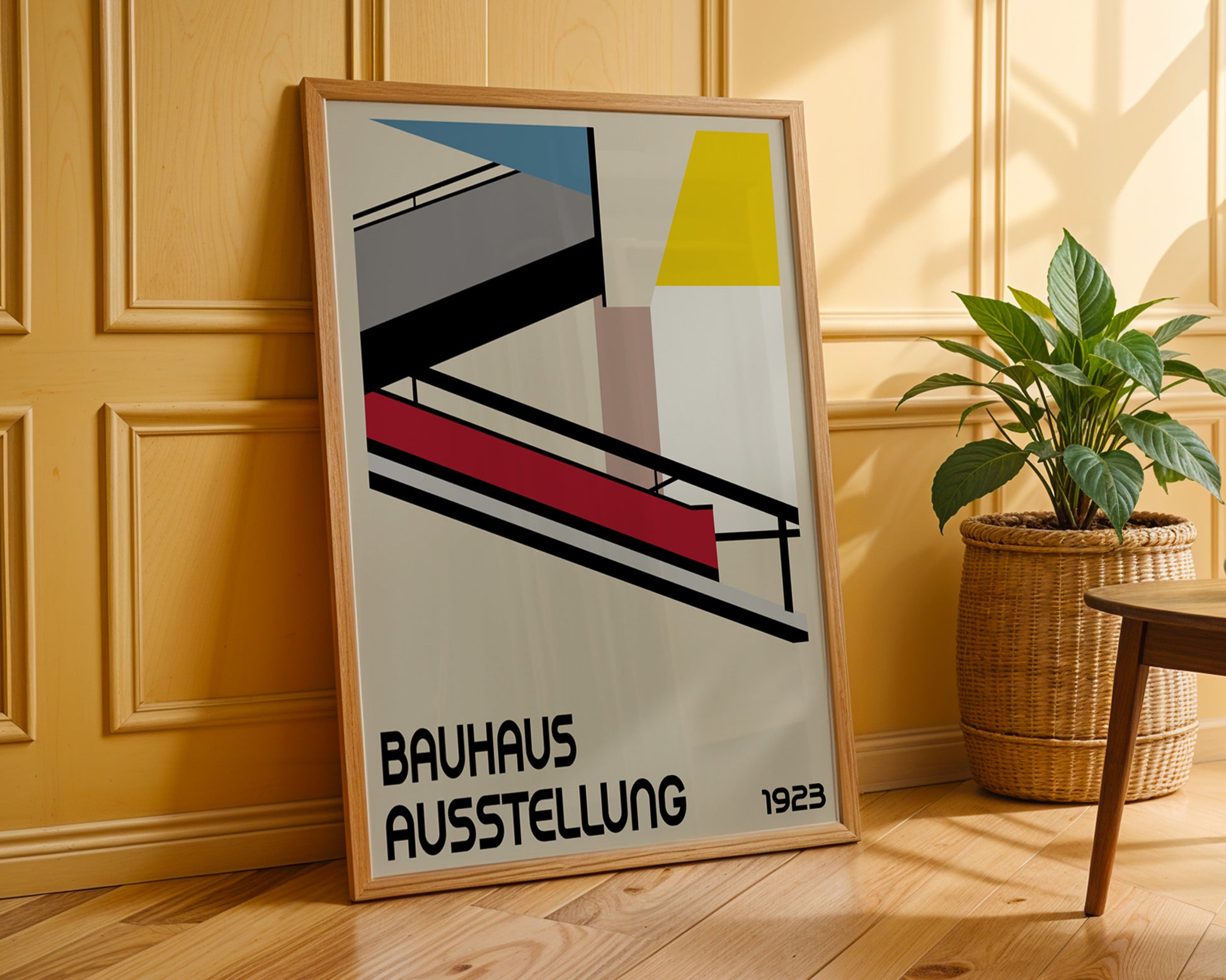 Geometric Staircase Bauhaus Poster A91 - GroovyGrove