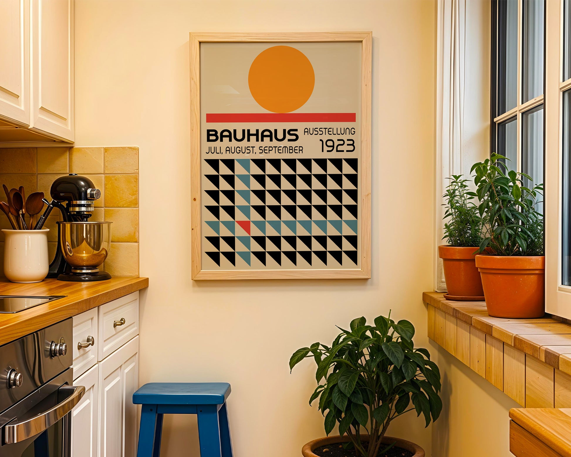 Abstract Geometric Bauhaus Poster A92 - GroovyGrove