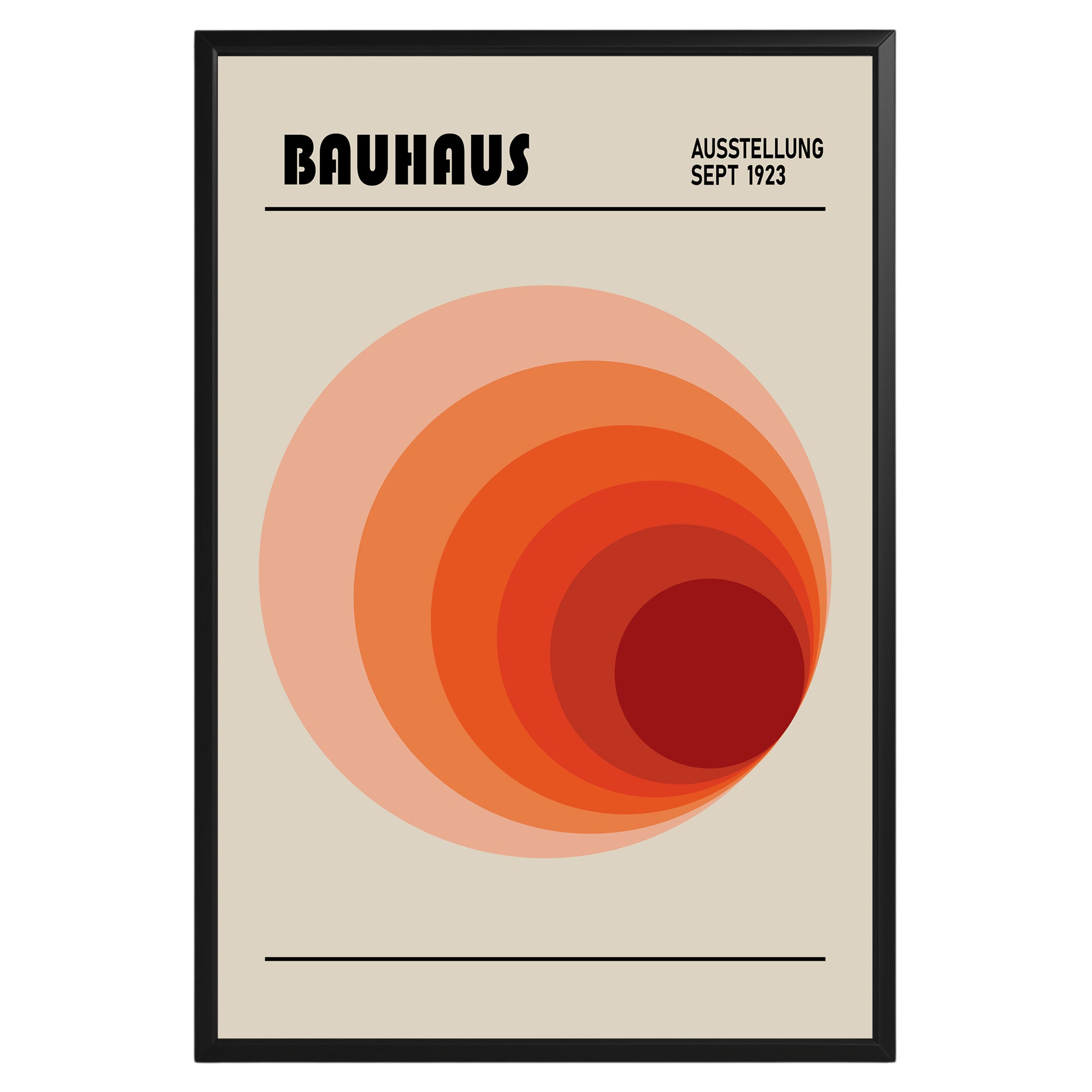 Multicolor Circles Bauhaus Poster A94 - GroovyGrove