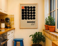 Orange Black Geometric Bauhaus Poster A96 - GroovyGrove