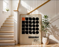 Orange Black Geometric Bauhaus Poster A96 - GroovyGrove