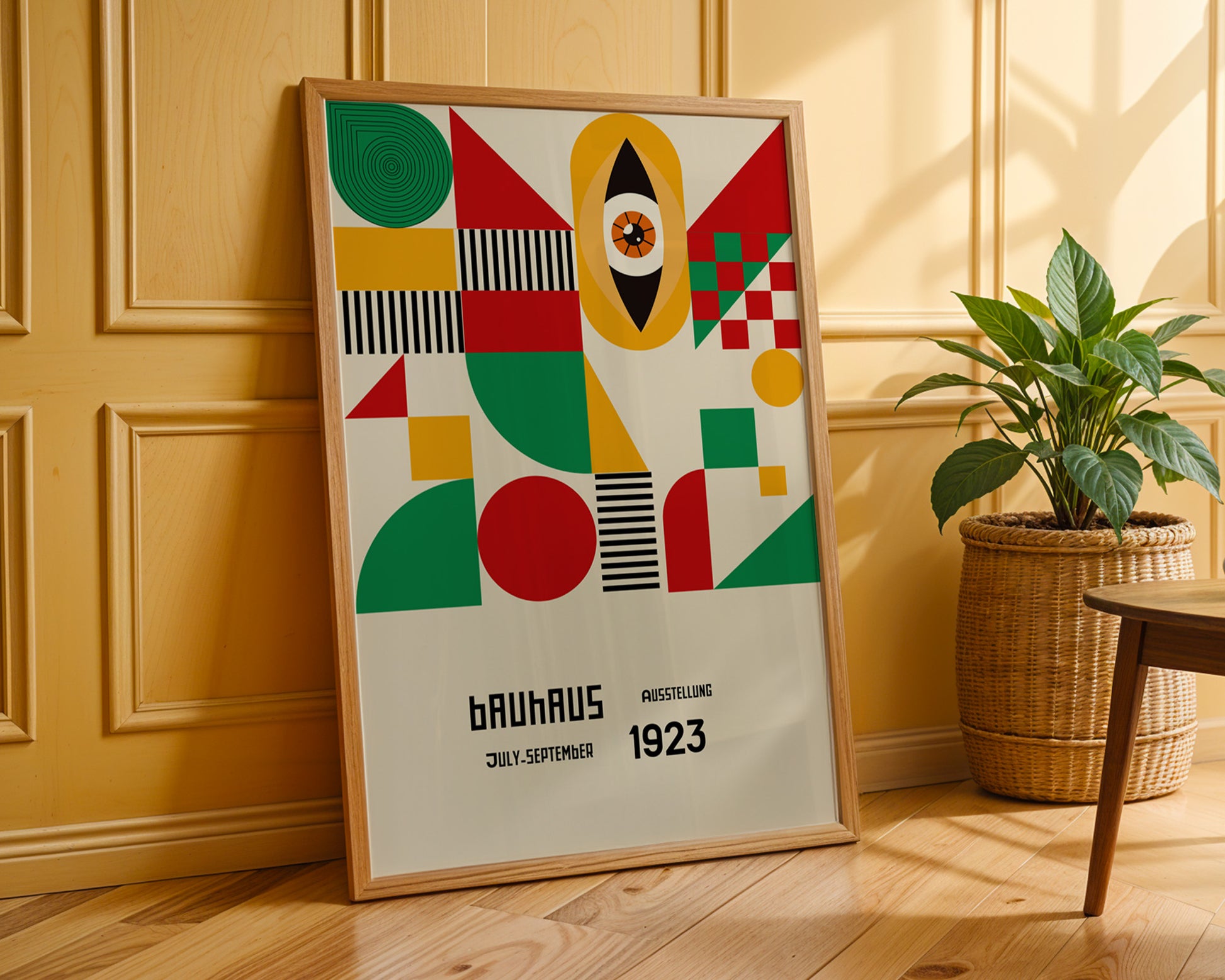 Geometric Mosaic Eye Bauhaus Poster A97 - GroovyGrove