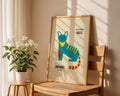 Geometric Cat Bauhaus Poster A98 - GroovyGrove