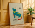 Geometric Cat Bauhaus Poster A98 - GroovyGrove