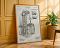 Beer Apparatus 1886 Patent Poster - GroovyGrove