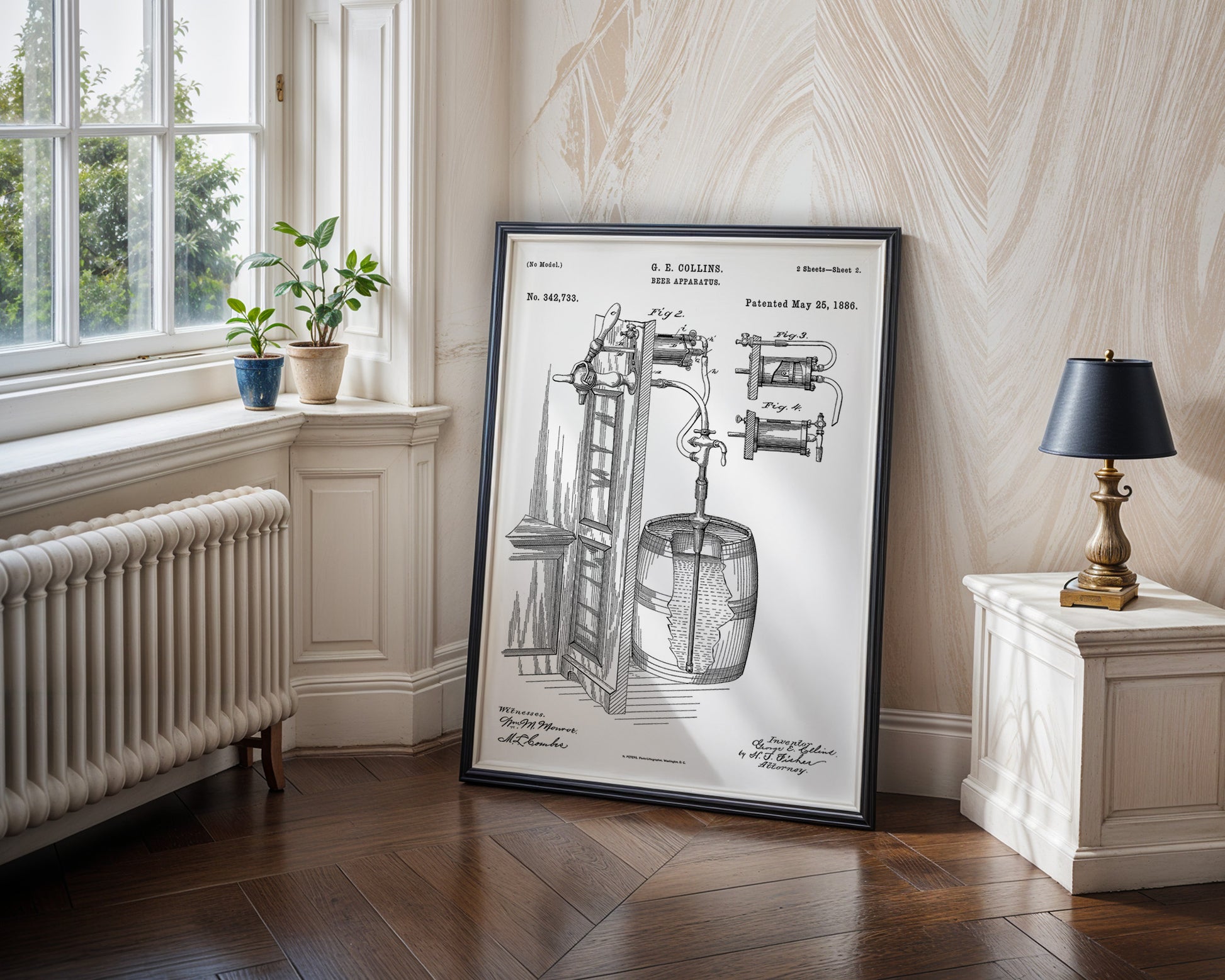 Beer Apparatus 1886 Patent Poster - GroovyGrove