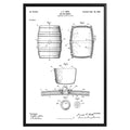 Beer Barrel 1898 Patent Poster - GroovyGrove