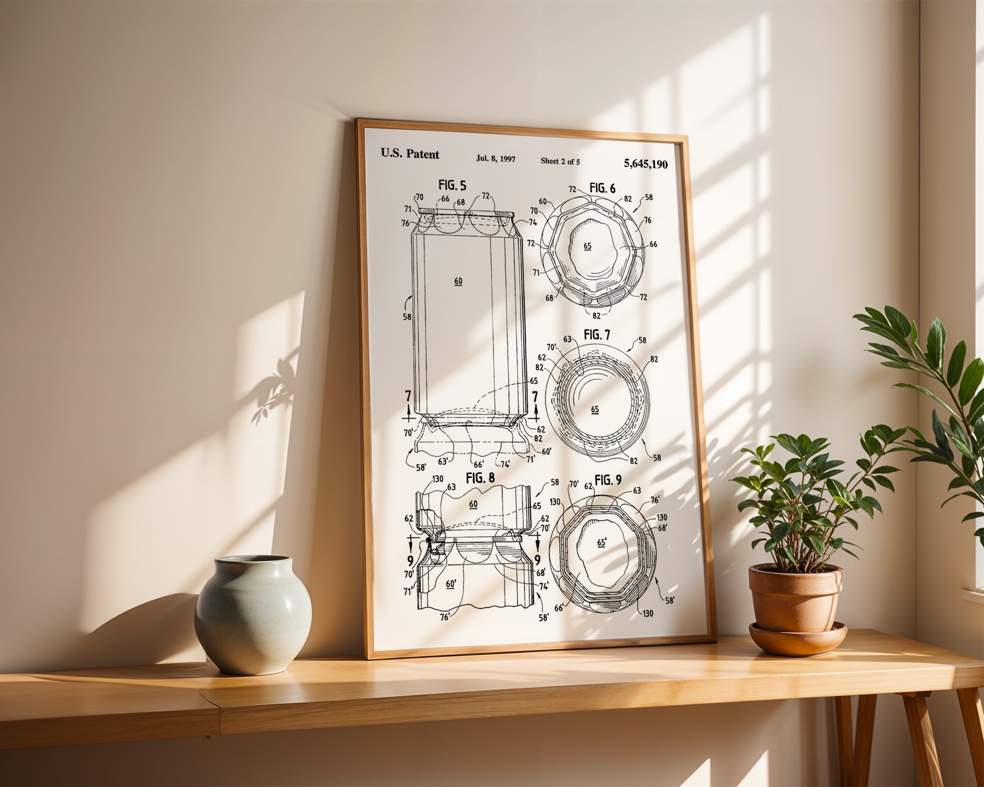 Beer Can 1997 Patent Poster - GroovyGrove