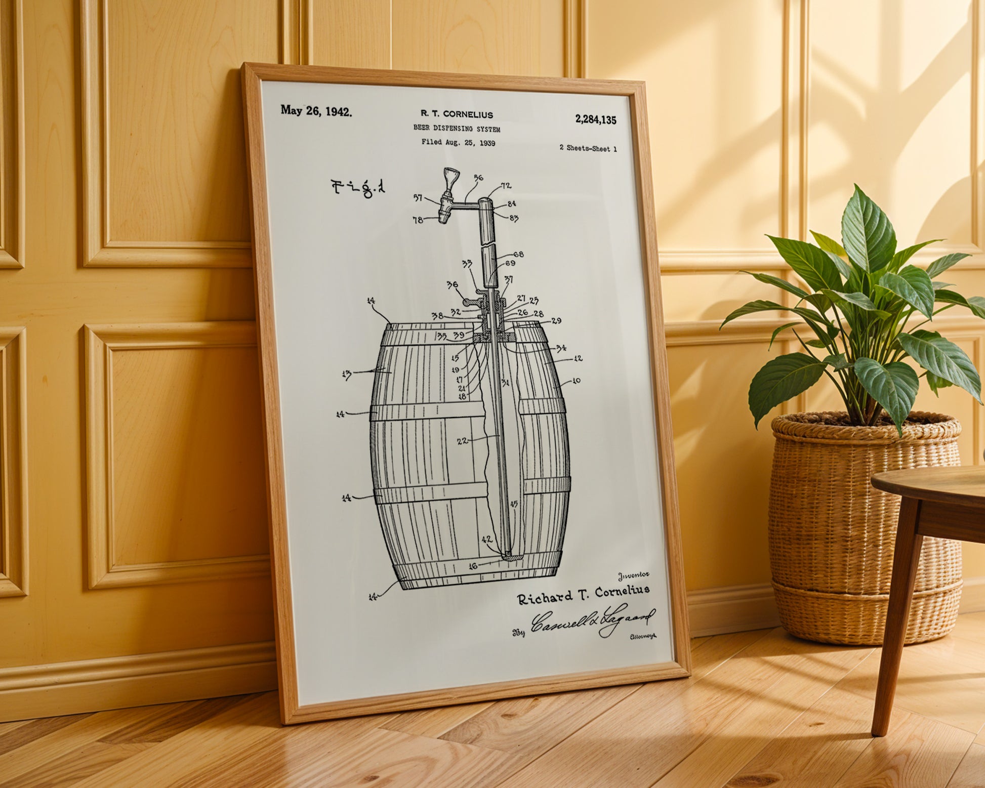 Beer Dispensing System 1942 Patent Poster - GroovyGrove