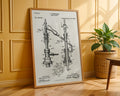 Beer Faucet 1893 Patent Poster - GroovyGrove