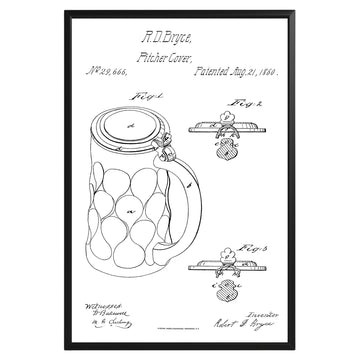 Beer Mug 1860 Patent Poster - GroovyGrove