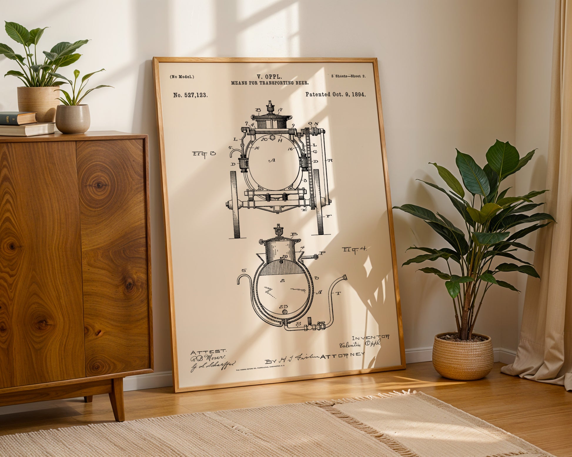 Beer Tank 1894 Patent Poster - GroovyGrove