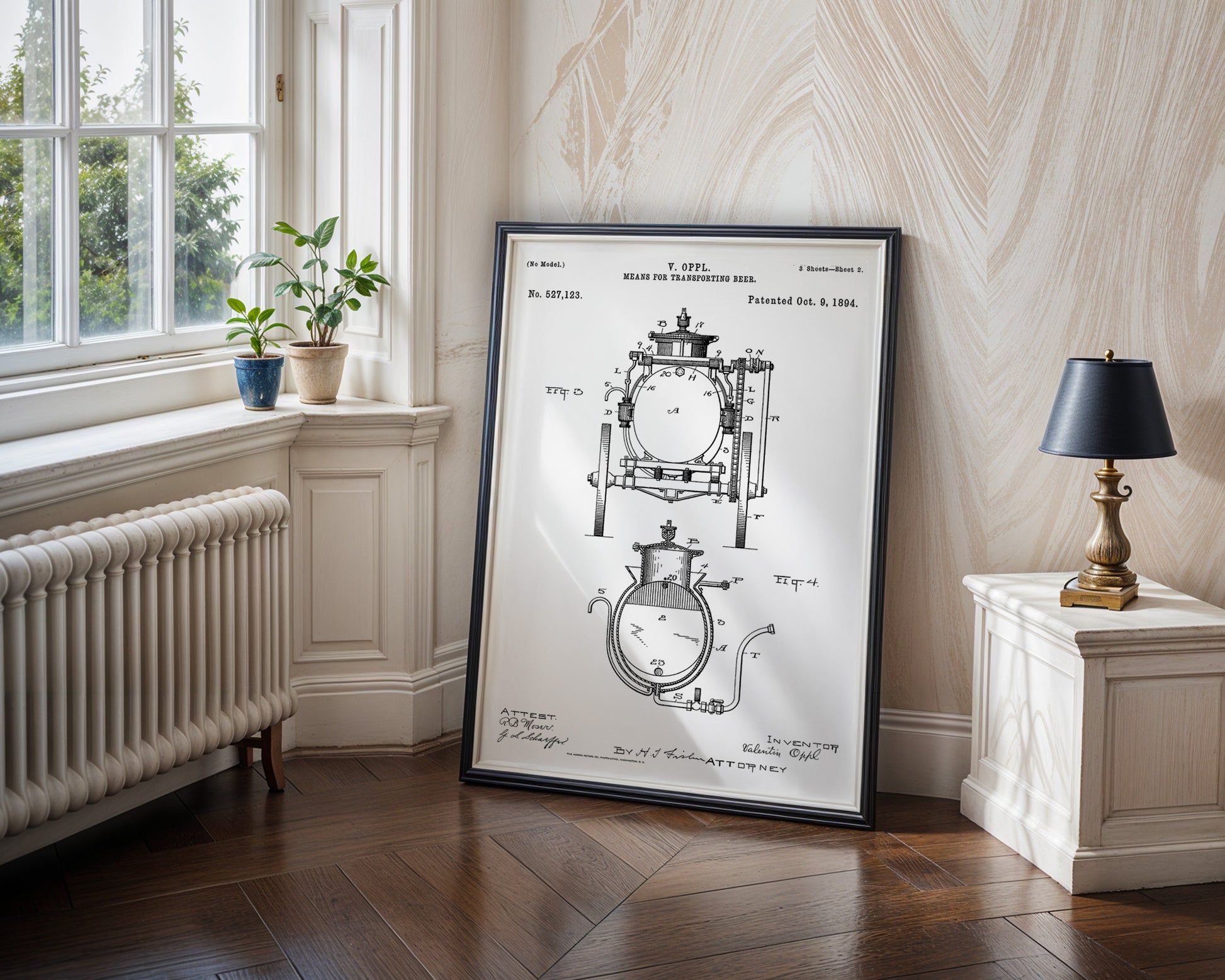 Beer Tank 1894 Patent Poster - GroovyGrove