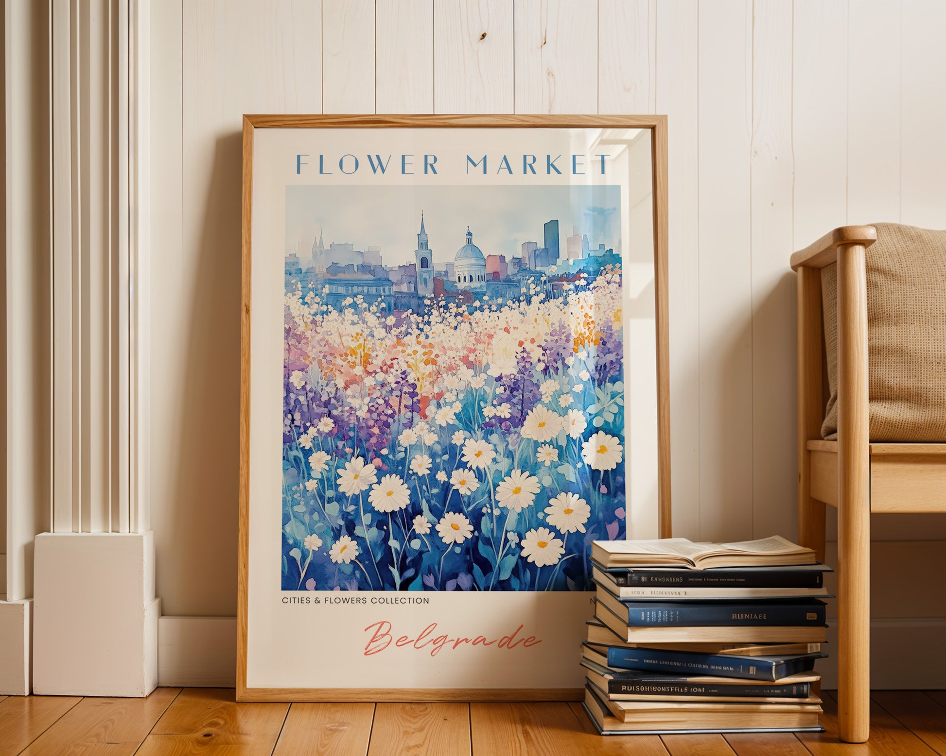 Belgrade Serbia Flower Market Poster - GroovyGrove