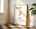 Belllini Cocktail Recipe Poster - GroovyGrove