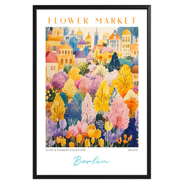 Berlin Germany Flower Market Poster - GroovyGrove