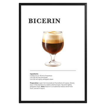 Bicerin Coffee Recipe Poster - GroovyGrove