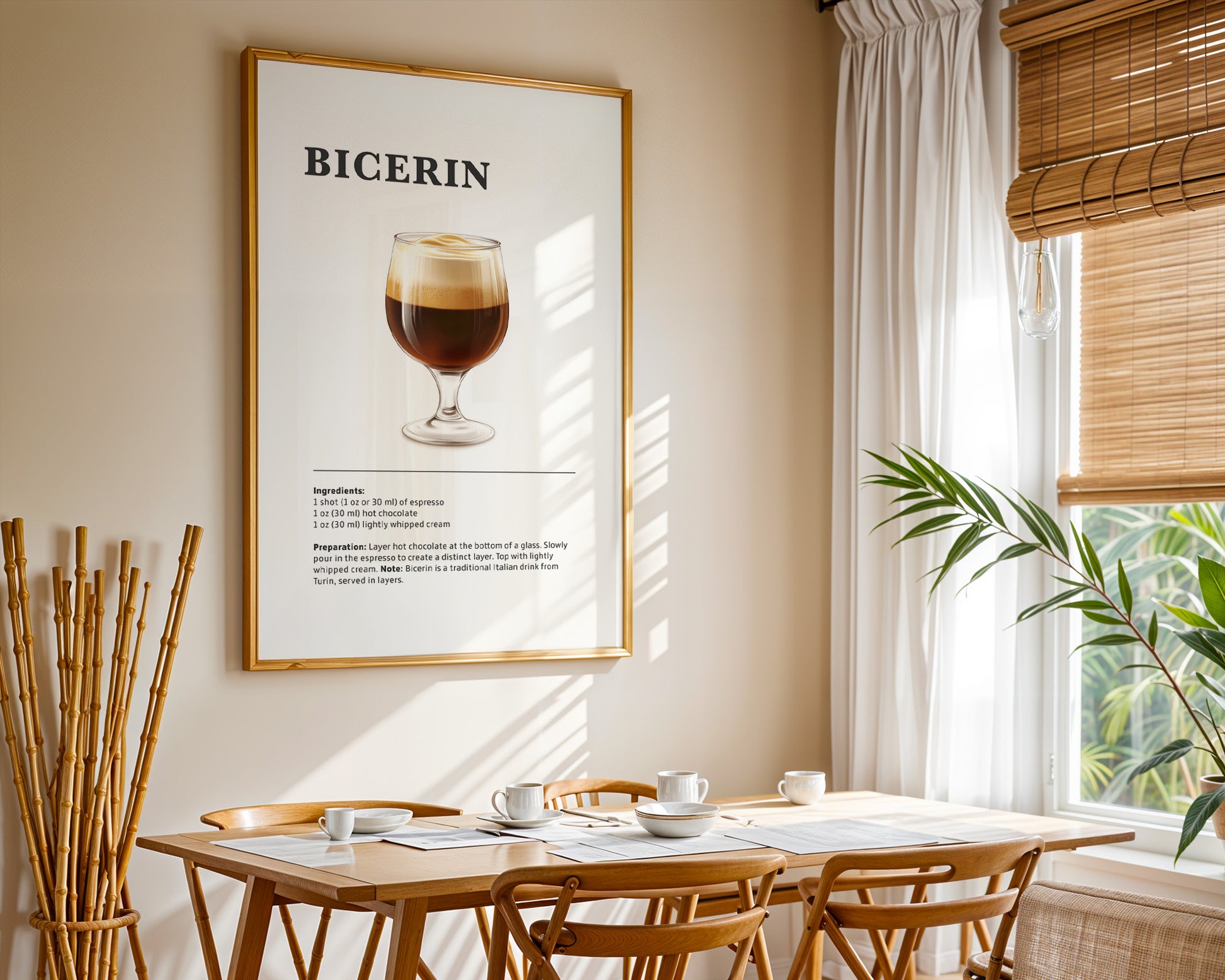 Bicerin Coffee Recipe Poster - GroovyGrove