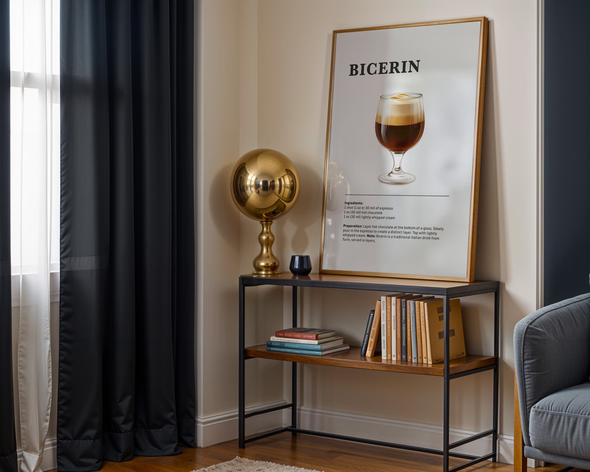 Bicerin Coffee Recipe Poster - GroovyGrove