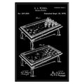 Billard Game Table 1878 Patent Poster - GroovyGrove