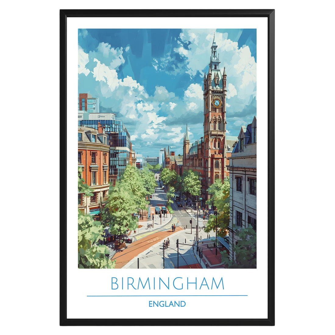 Birmingham England Poster - GroovyGrove