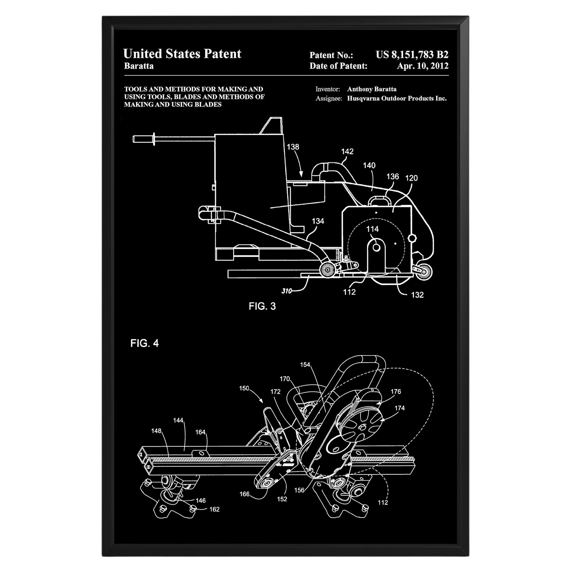 Blades Making Method 2012 Patent Poster - GroovyGrove